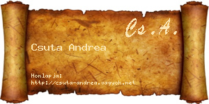 Csuta Andrea névjegykártya